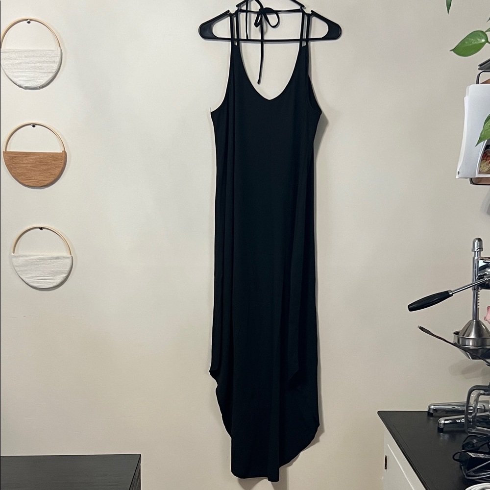 Strappy Black Maxi Dress